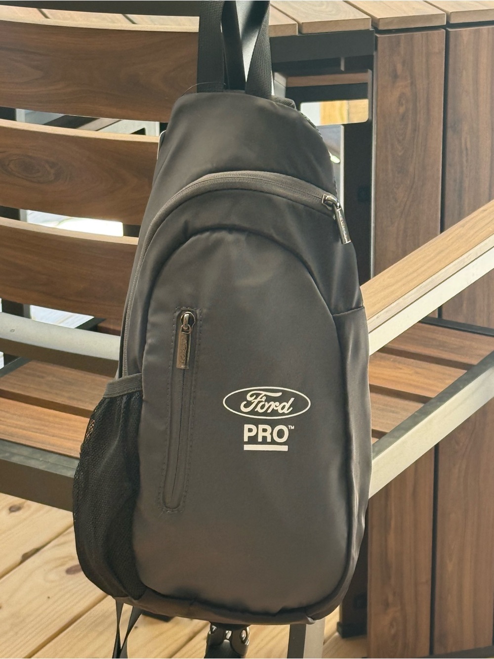 AeroLOFT Black Crossbody Sling Backpack with Ford PRO Logo Unisex